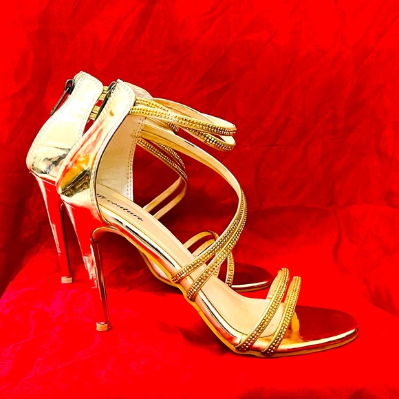 Heels_Golden shimmery